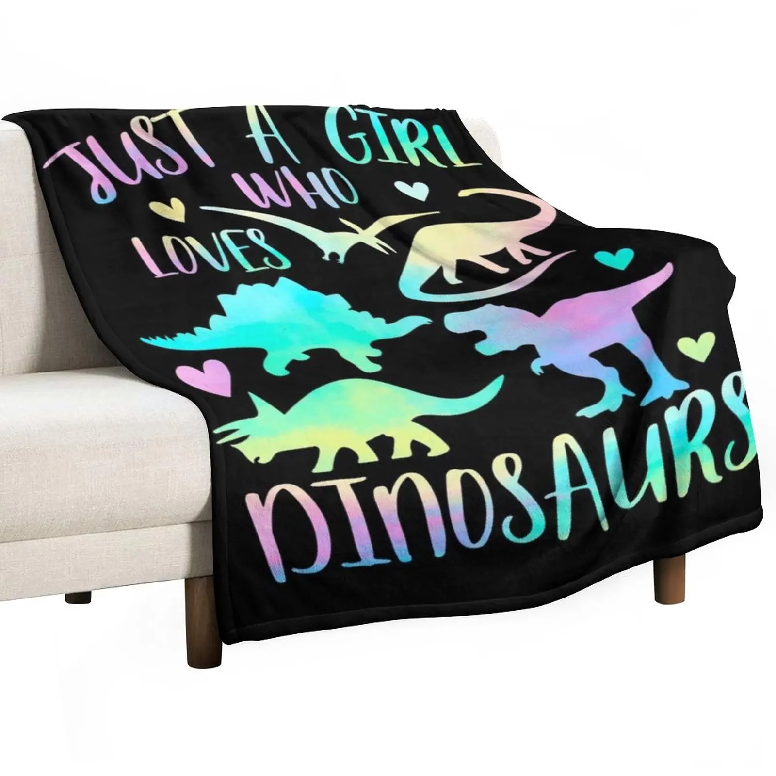 

Just a Girl who loves Dinosaurs Throw Blanket Extra Large Throw Blanket manga Single Blanket Weighted Blanket