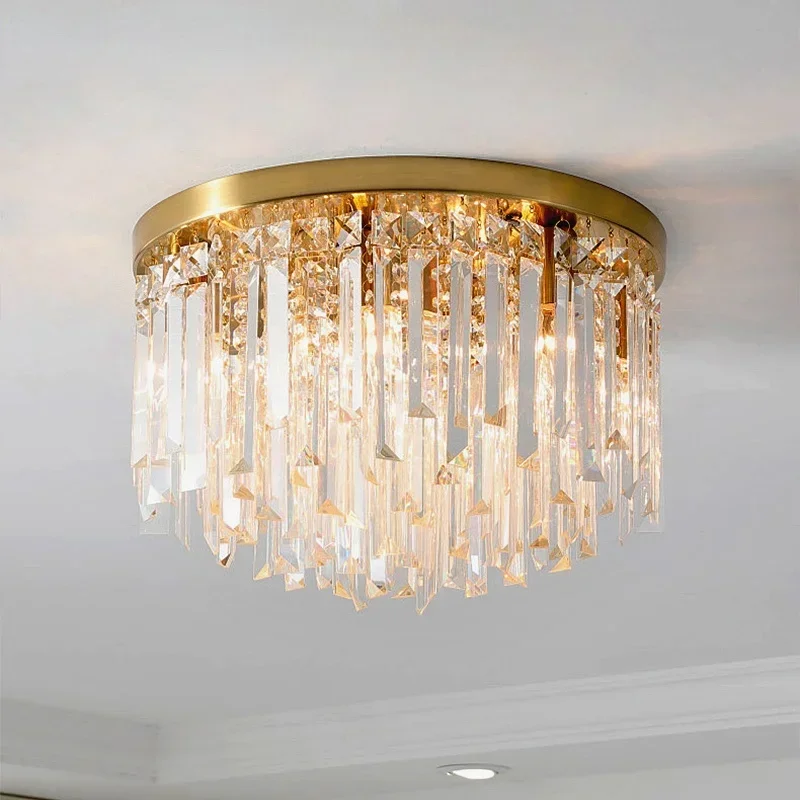 

Modern Crystal Ceiling Lights Led Corridor Lighting Ceiling Lamp For Living room Kitchen Gold Bed Room Light