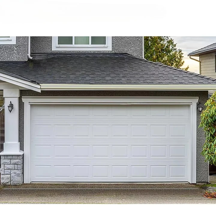 Any Size Custom Waterproof Premium Panel Construction With Glass Entry Design Weather Resistant Durable Home Exterior GarageDoor