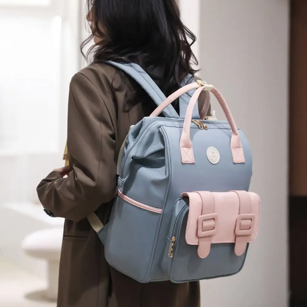 

Korean Style Diaper Bag Backpack Waterproof Durable Maternity Bag Large Capacity Wear-resistant Breastfeeding Bag Baby Care
