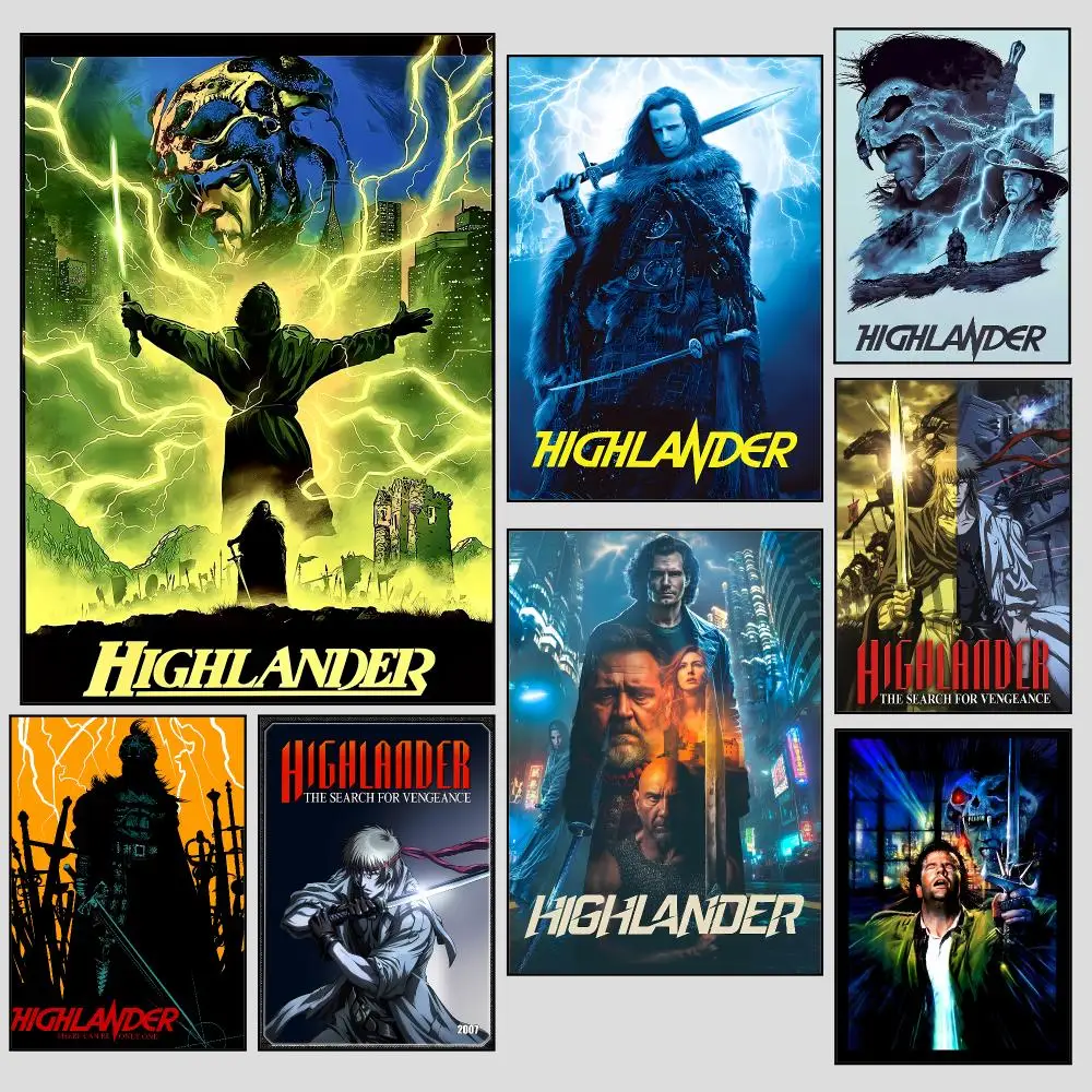 Epic Timeless Movie Highlander Poster For Bedroom Living Room Home Decor Festival Gift Birthday Present