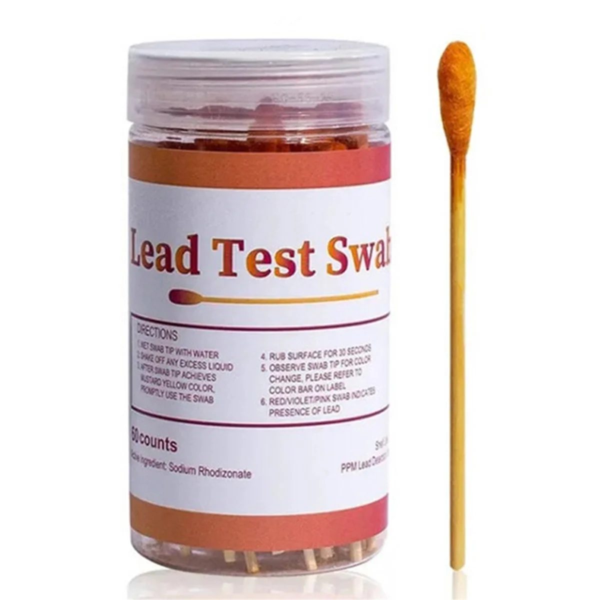 Lead Test Kit Swabs - Lead Paint Test Kit, Lead Check Swab for Home Use, Test Results in 30 Second (50PCS)