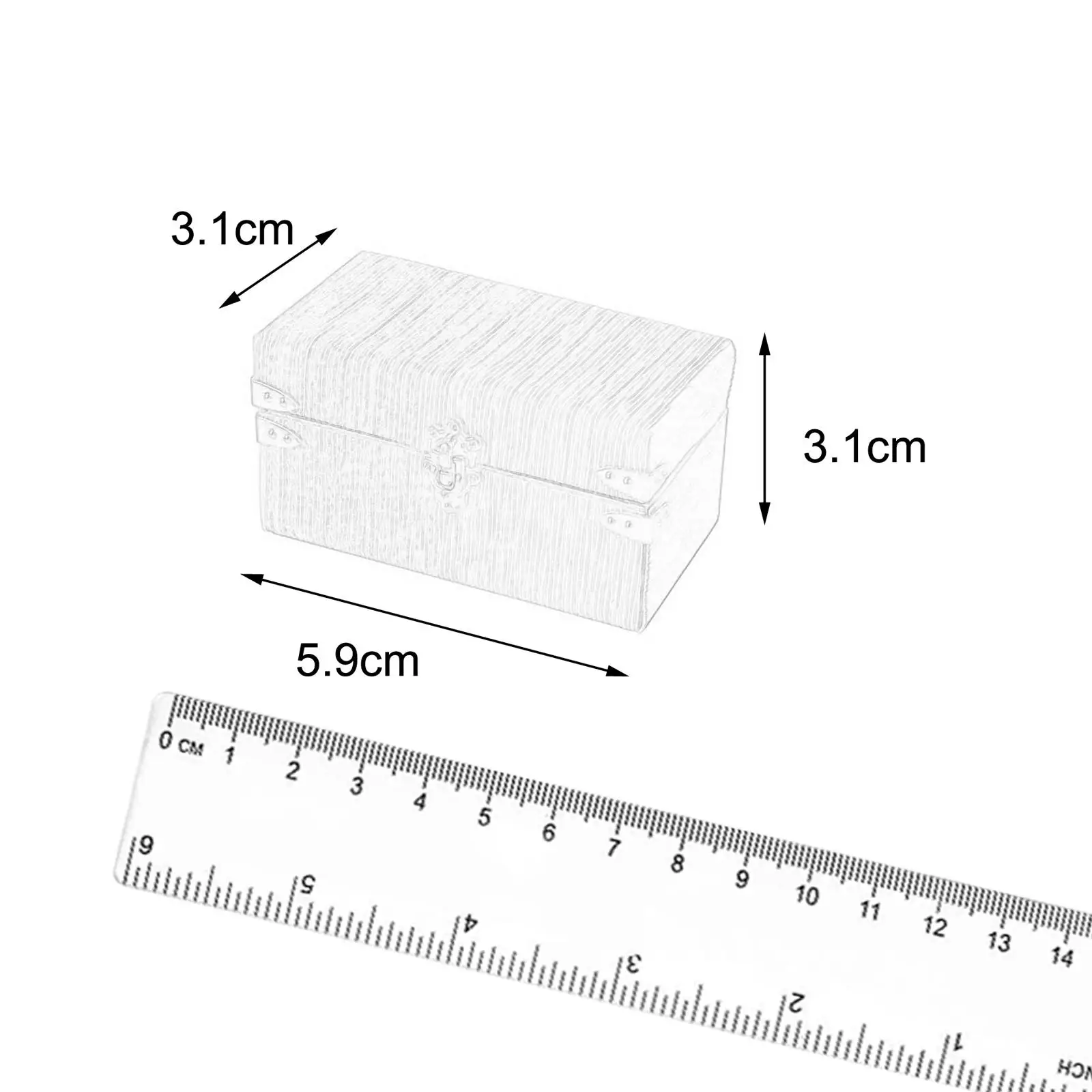 

1/12 Scale Miniature Suitcase Accessories Toy Life Scene Simulation Model Pretend Play for Living Room Home Bedroom Ornaments