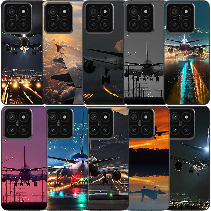 Airport Shuttle Transportation Clear Phone Case For Xiaomi Poco X6 X5 Pro X4 X3 NFC F4 GT F6 F5 F3 M5 M5S M4 M3 Pro F2 F1 TPU Pa