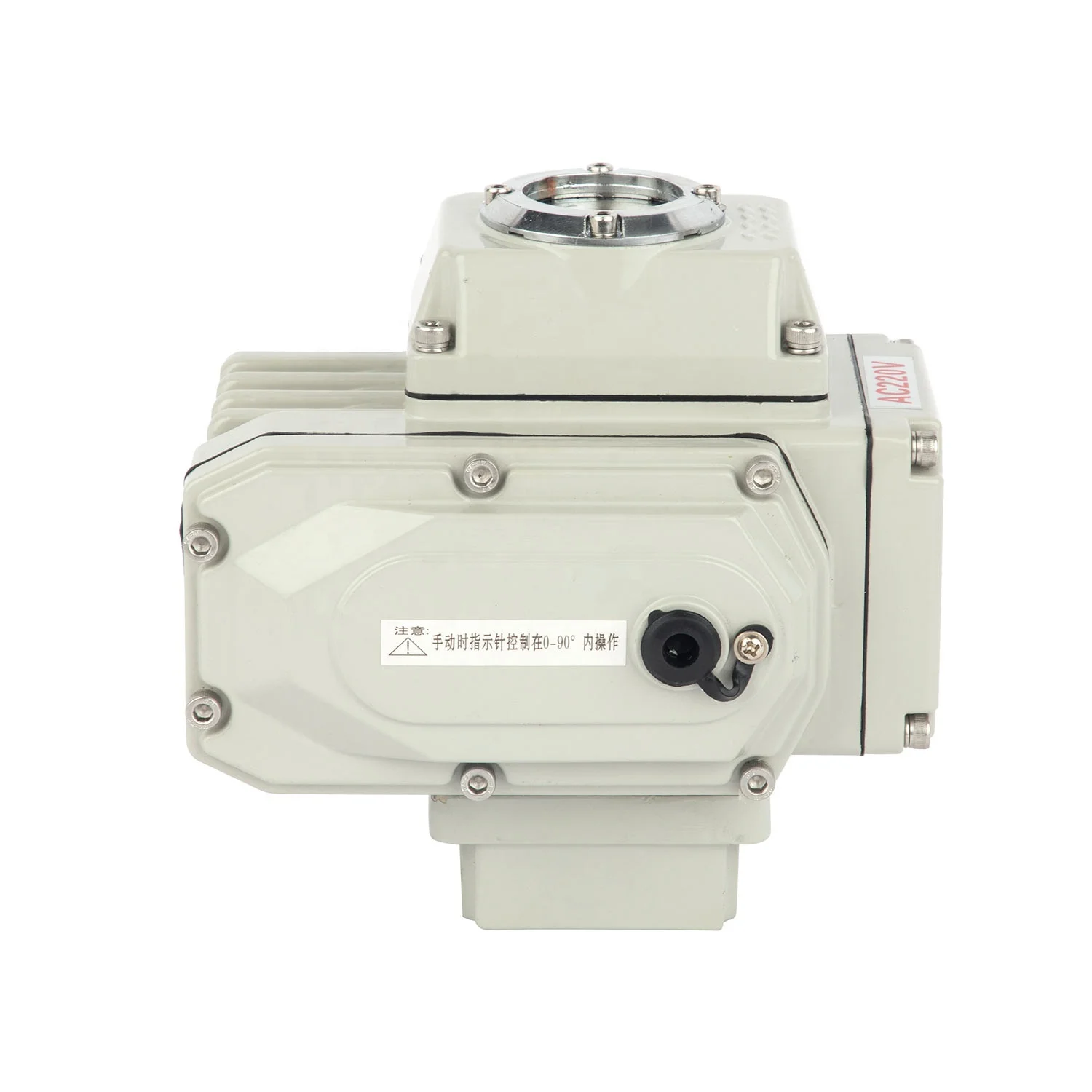 Válvula de bola roscada eléctrica de alto par, AC220V/AC380V, acero inoxidable, DN50-DN80 (2"-3") para sistemas industriales de alta presión