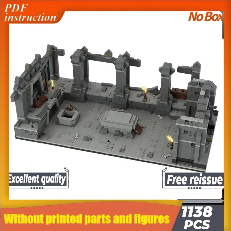 

Кольцо-модель фильма Moc, строительные кирпичи, ужасающие горнодобывающие гробницы, технология, модульные блоки, подарки, игрушки, наборы «сделай сам», сборка, Рождество