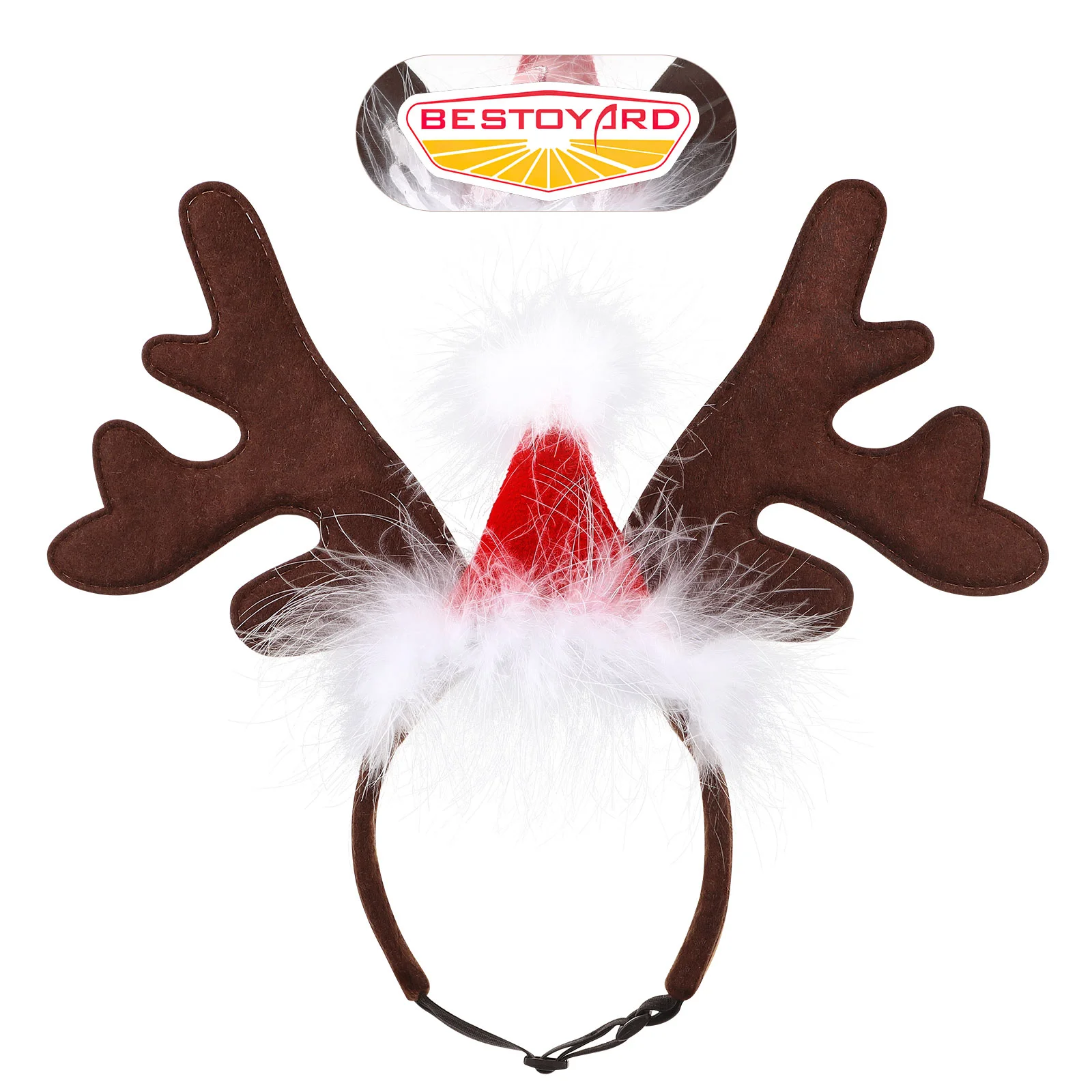 Christmas Hat for Dog Pet Holiday Costume Accessory Headress Antlers Headband Dogs