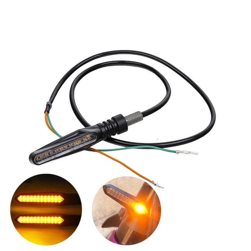 60v One Word Shape Turn Signal Rear LED Signal Light for Citycoco Electric Scooter/Motorcycle Modified Accessories Parts