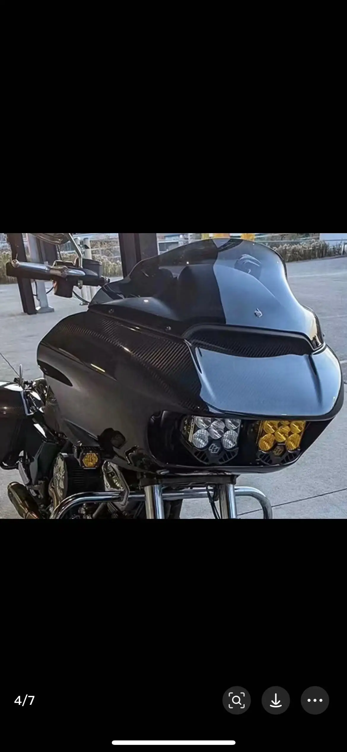 Road Gliding  Modification Carbon Fiber Head Fairing