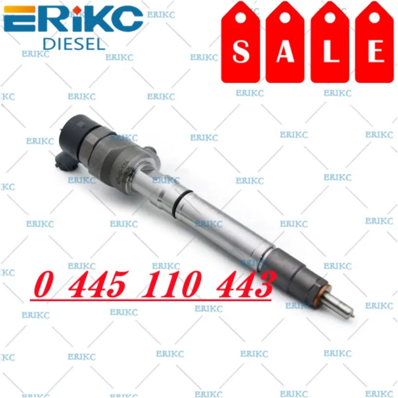 ERIKC 0 445 110 443 CR Diesel Injector 0445110443 FOR GREAT WALL HAVAL H3 H5 H6 WINGLE 5 WINGLE 6 GWM STEED V200 0445 110 443