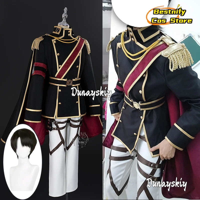 

Anime Levi Ackerman Cosplay Costume Medieval Knight Military Uniform Unisex Outfit Atta AC ck On Tit a an Role-playing Suits
