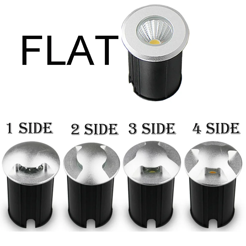 4 PACK 3W 5W Waterproof LED AC85-Underground Light Outdoor Ground Garden Path Floor Buried Yard Spot Landscape IP68 DC12V