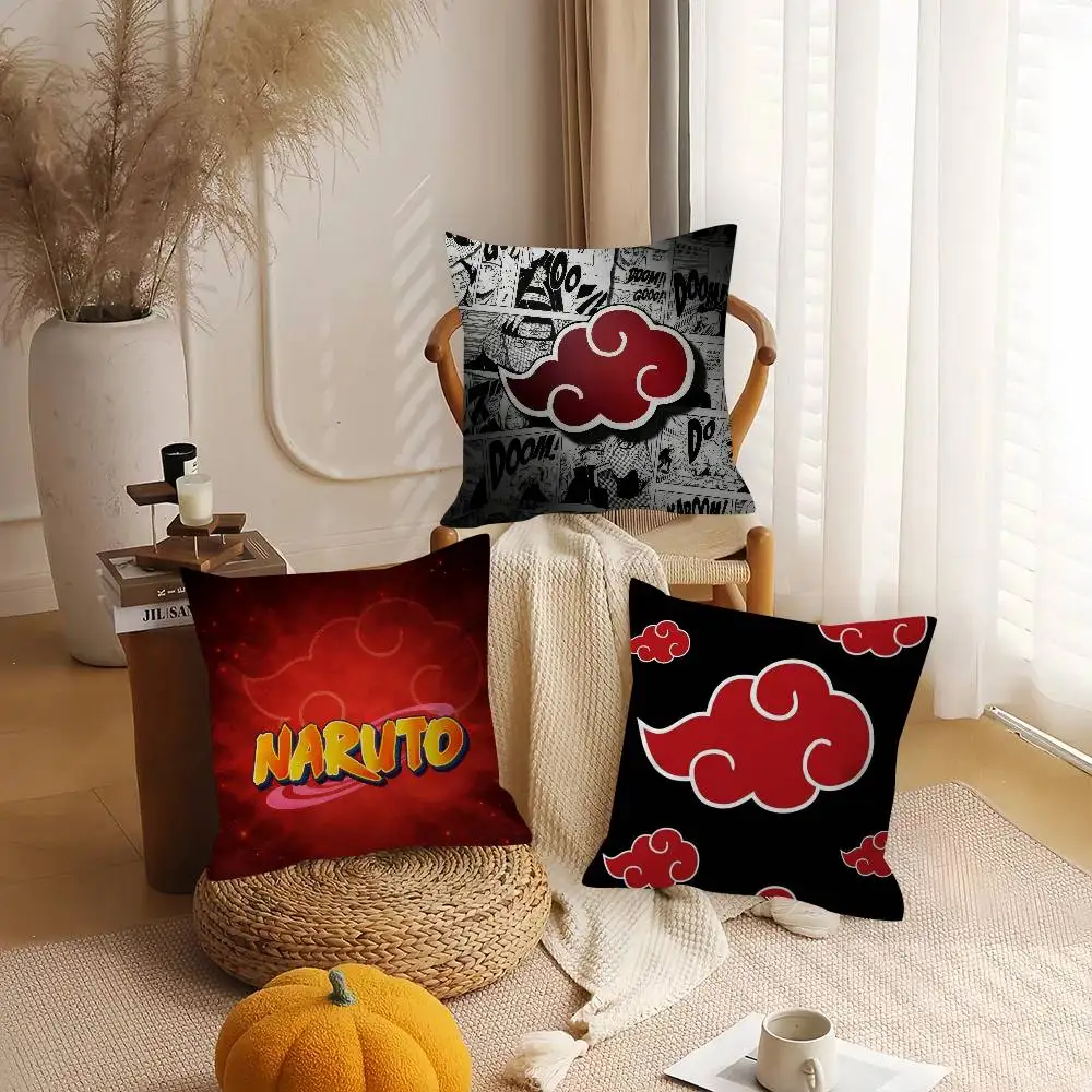 NARUTO Anime logo japan  Pillow Anime Pillow Sofa Bed Head Pillow Cover Cushion Cover 45x45 cm Fashion