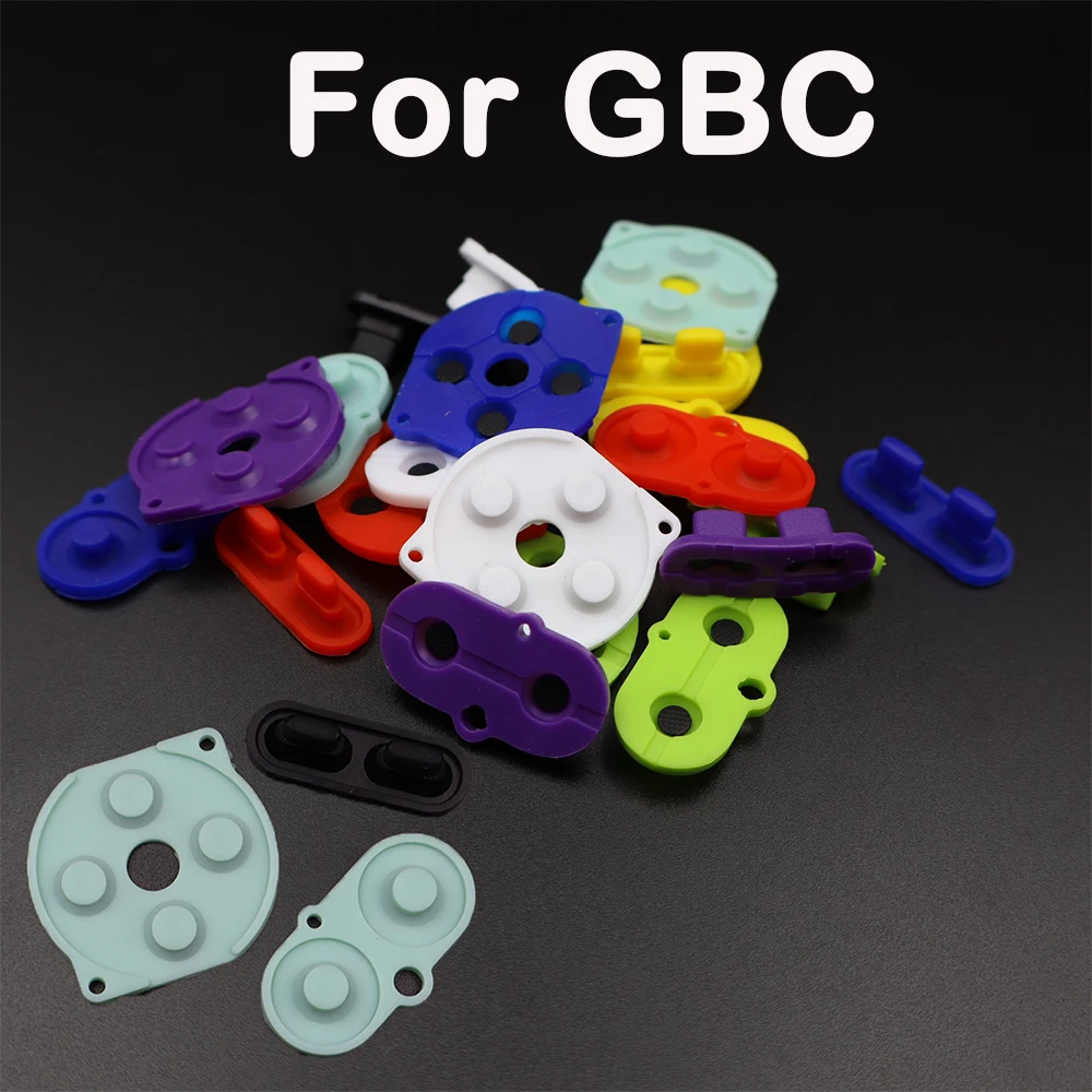 1Set Rubber Conductive pad For GBC Game Console Start Select Keypad Button A-B D-pad For Game Boy Color