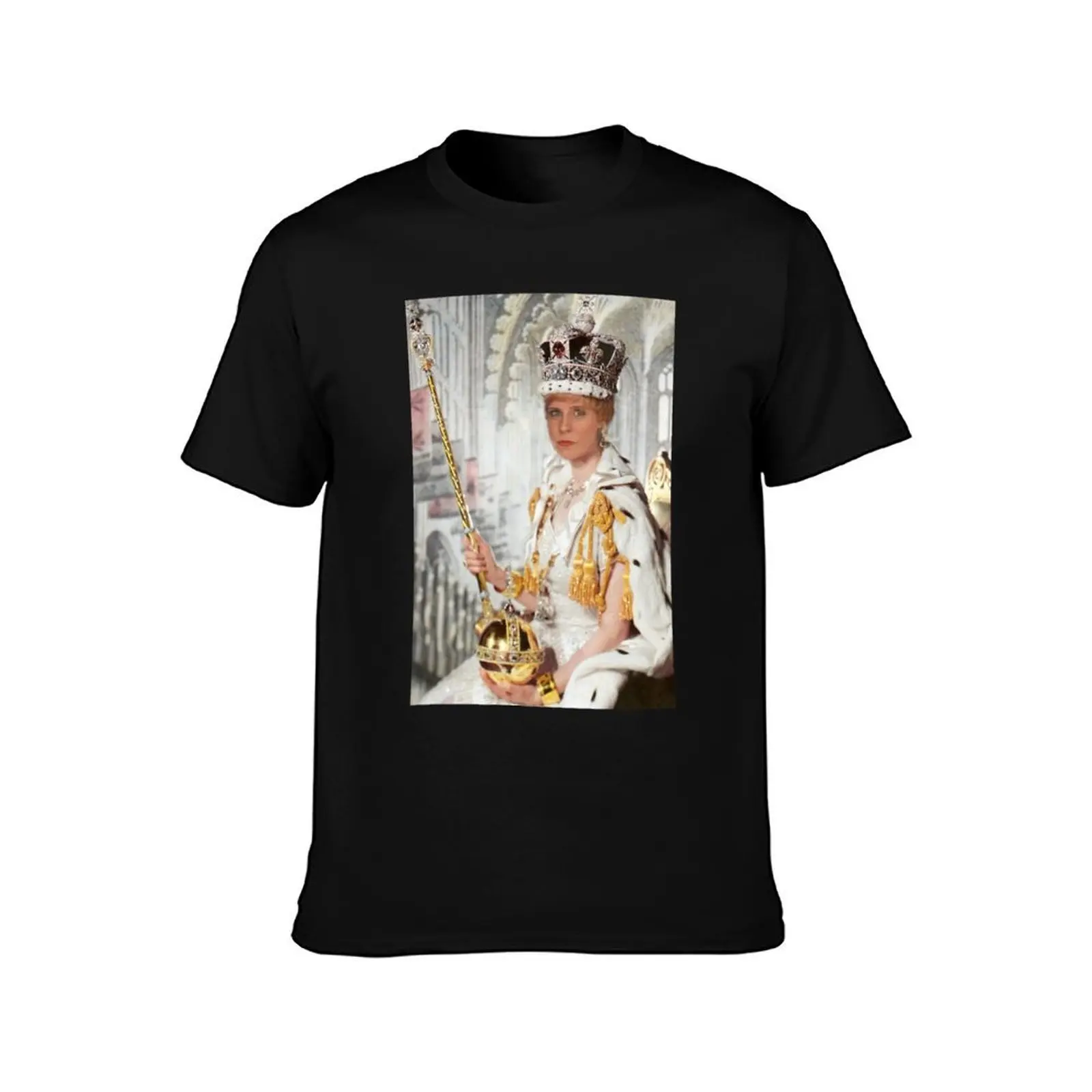 Charity Shop Sue Royal Piece T-Shirt, Summer Casual Cotton Tee, Oversized Streetwear Tops, Vintage Graphic Print, 100% Cotton