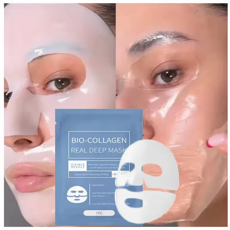 1/4PCS Bio Collagen Face Mask Anti Wrinkle Fade Face Fine Line Lift Firm Skin Anti-Aging Brighten SkinCare Korean Cosmetics