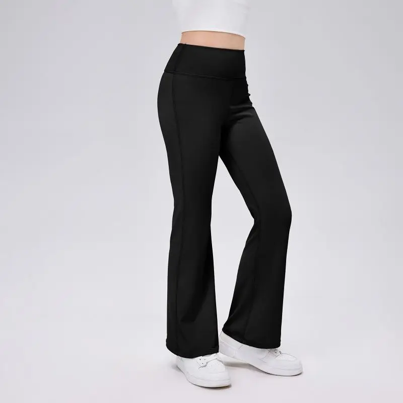 أطفال بنات اليوغا طماق تمتد مضيئة السراويل الجوارب الأطفال الرقص عادية بنطال ملاصق للجسم الاطفال رياضي تجريب الصالة الرياضية جرس قيعان #2