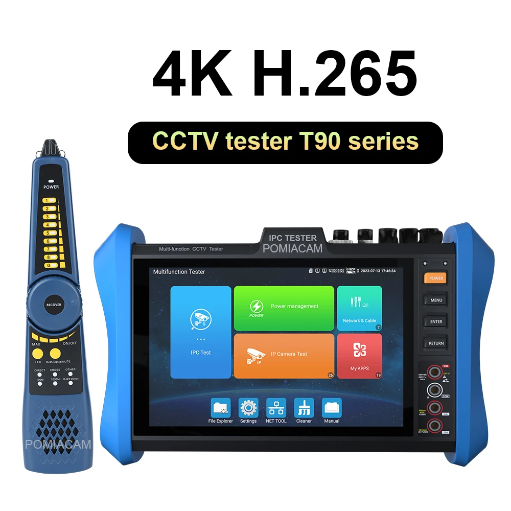 4K IP Camera Tester with 8