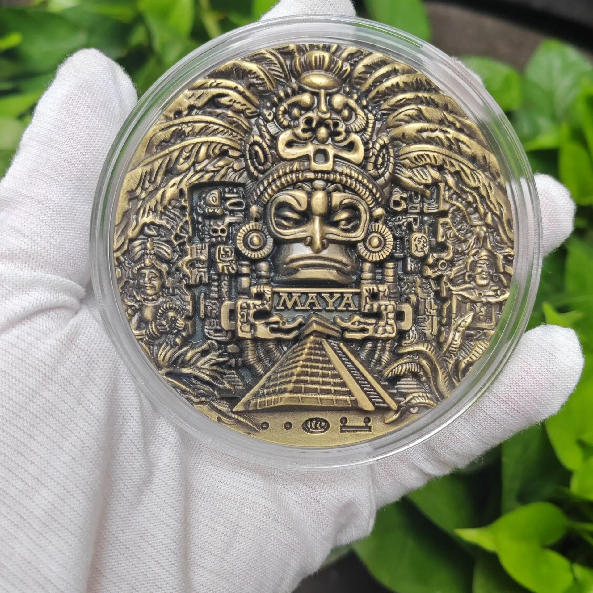 Souvenir Coin Maya 3D Commemorative Coins Collection of American Large Relief Coins