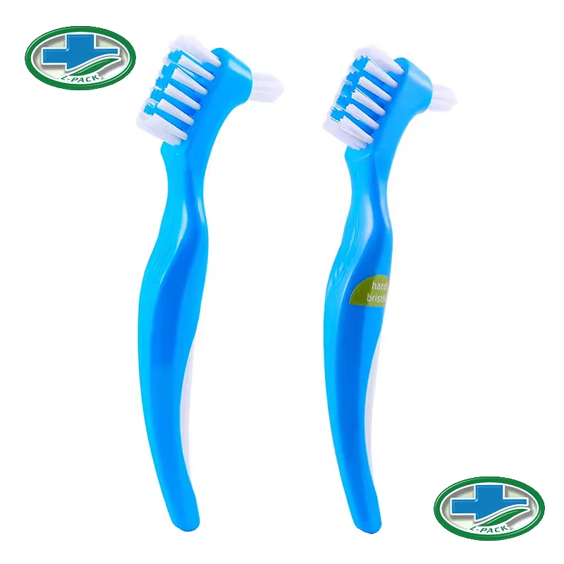 

Y-Форма протез Зубная щётка 6 шт. обычной щетиной & 0,25 мм жесткие щетинки Dual для искусственных зубов насадки для зубной щетки