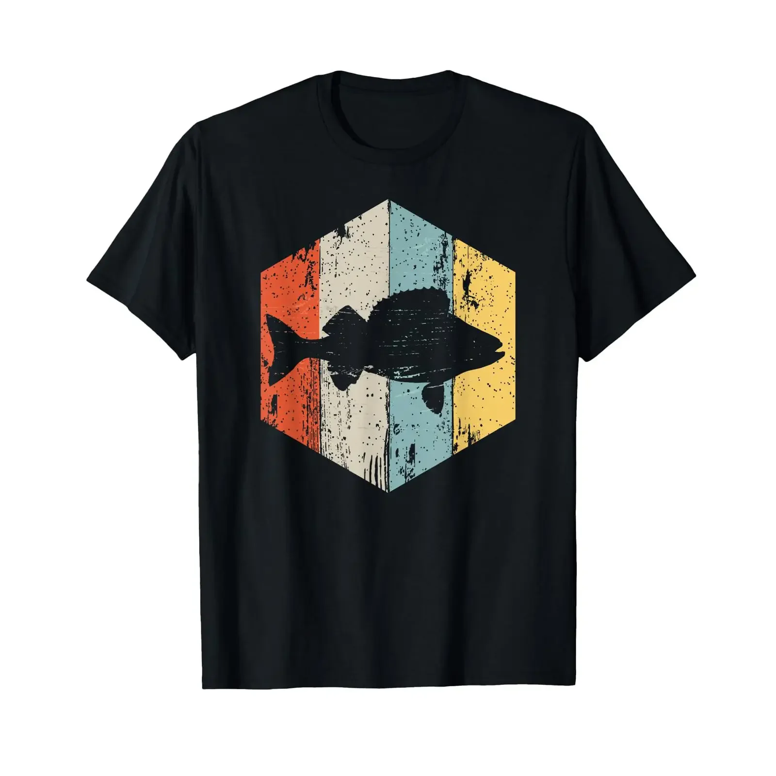 For anglers perch egli fisherman t shirt vintage Washed Versatile Unisex designer clothes streetwear Casual Slightly fashion