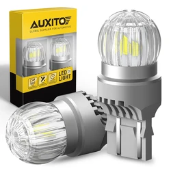 AUXITO 2Pcs W21/5W LED Bulb White Red 3030SMD T20 7443 7440 W21W LED Lamp for Car Brake Stop Parking Light DRL Driving Lamp 12V