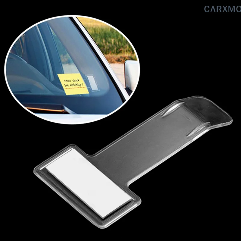 Car Parts Ticket Holder Transparent Plastic Ticket Holders Invoice Receipt Holder Parking Timer Car Ticket Holder Car Interior