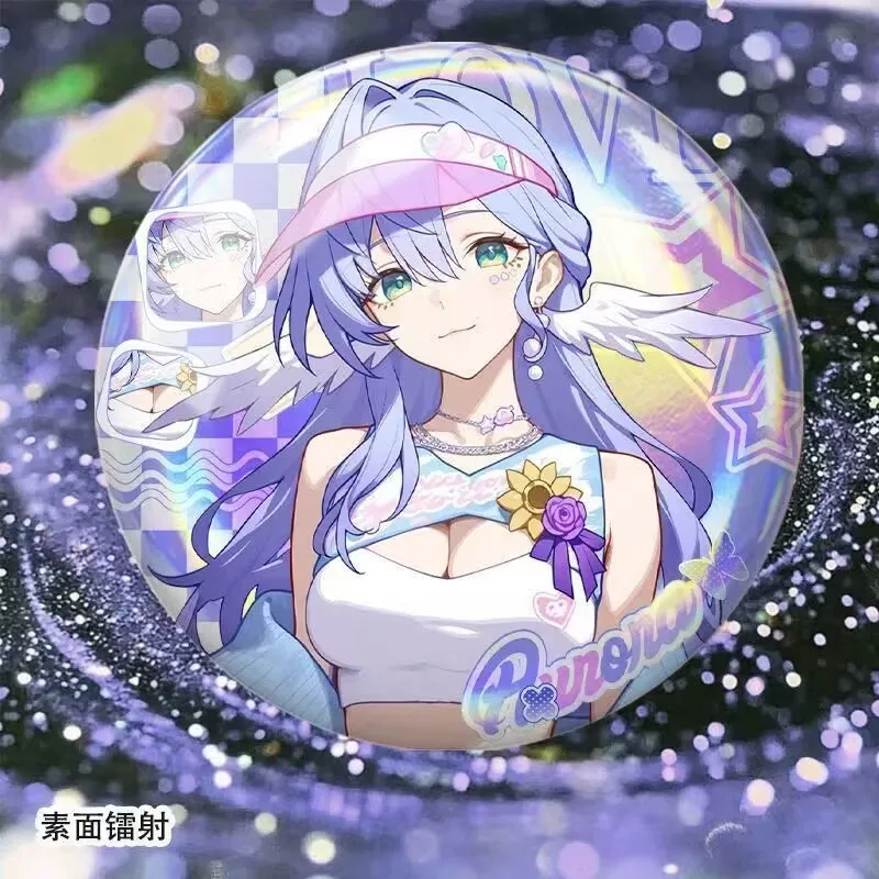 「ミラーフロー、ルアンメイ、ロビン、ファイアフライ」崩壊: スターレールウェイ、バジレーザー星空バッジ誕生日プレゼント、ギフト、コレクションブローチ