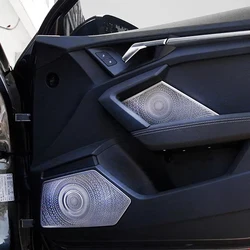 Audio Speaker Cover Sticker For Audi A3 2020-2023 2024 2025 Car Audio Speaker Door Loudspeaker Cover Trim Interior Accessories