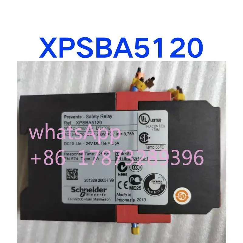 Relé de segurança XPS-BA XPSBA5120 usado testado OK e enviado rapidamente