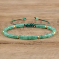 Green Aventurine Bead Bracelet, Adjustable High Quality, Minimalist Bracelet Natural Stone Dainty Bracelet, Tibetan Gemstone