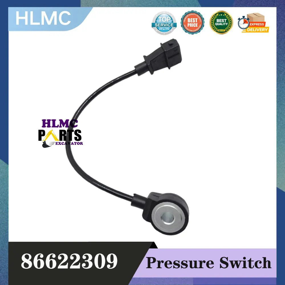 Excavator Parts 86622309 Knock Sensor for CR6.80 MY15 CR9060 R1220-CIH R1622-CIH R1222-NH R1822-NH 866-22309