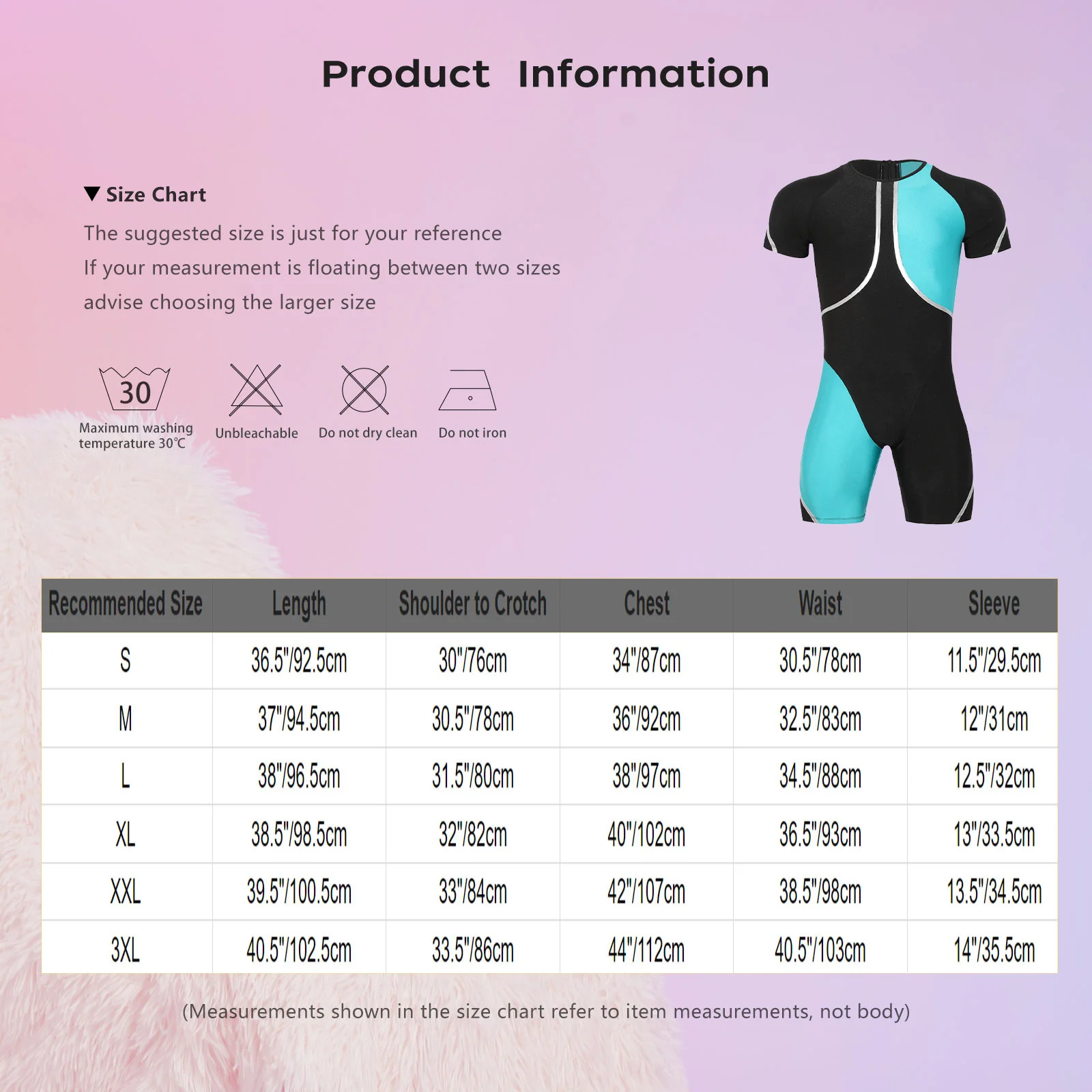 Mens Swim Leotard One-Piece Swimsuit Bathing Suit Beachwear Jumpsuit Thigh Length Bodysuit Beach Rash Guard Wetsuit