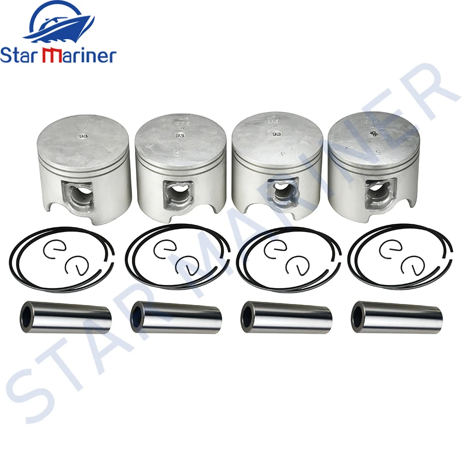 6R5-11631 6R5-11642 Piston set (Std) for Yamaha boat motor 2T 115HP-225HP 6R5-11642-01 6R5-11631-01 6R5-11631-11 6R5-11642-11