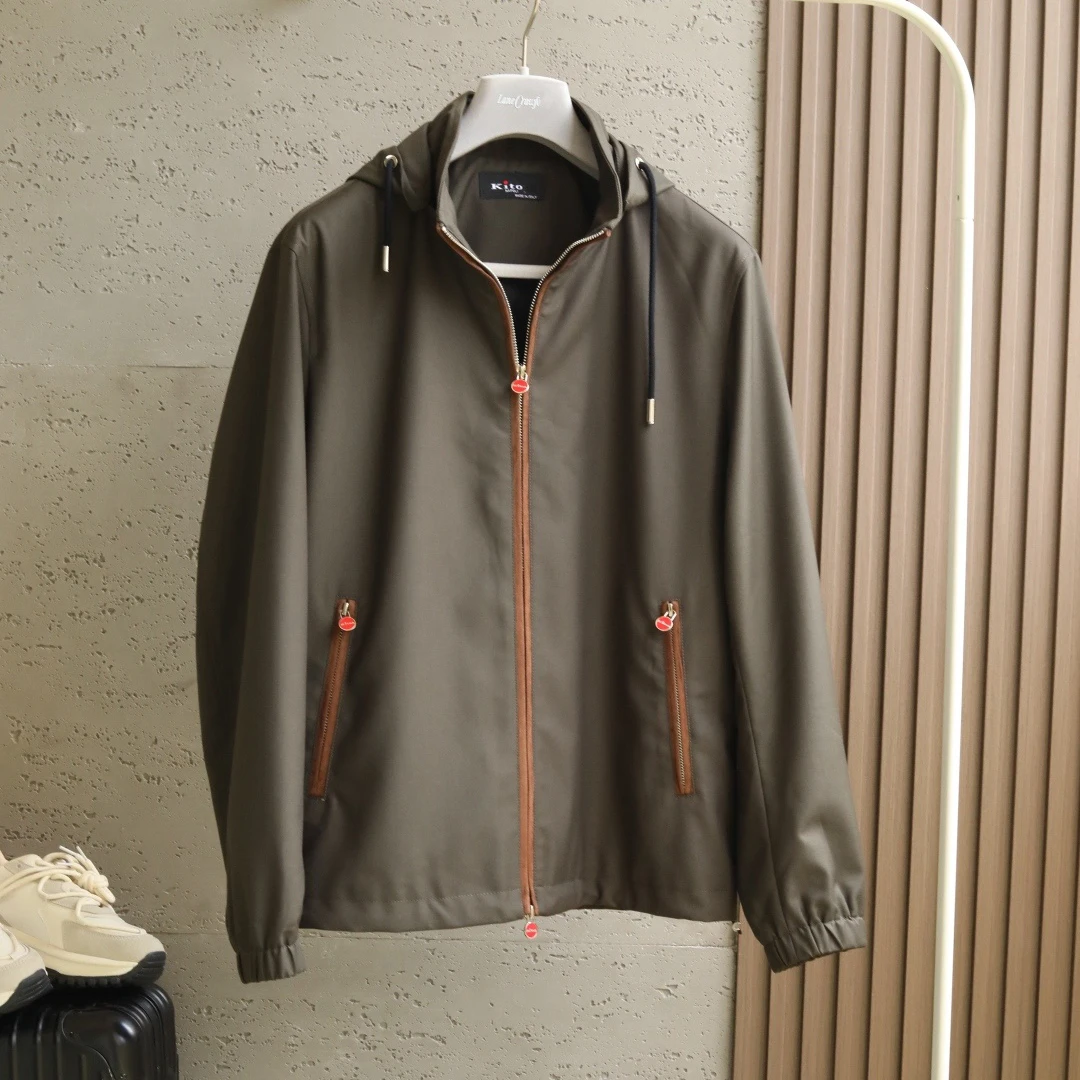 

Ktion 25aw Solid Classic Casual Windproof Hooded Jacket