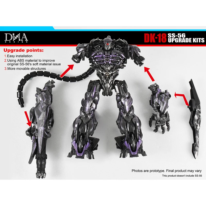 Dna design DK-18 upgrade kits zubehör pack für studio serie SS-56 stoßwelle legende skala transformation spielzeug auf lager