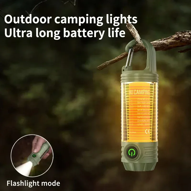 Multi Functional Outdoor LED Outdoor Camping Lights Rechargeable Flashlights Portable Night Lights Waterproof Travel Tent Light