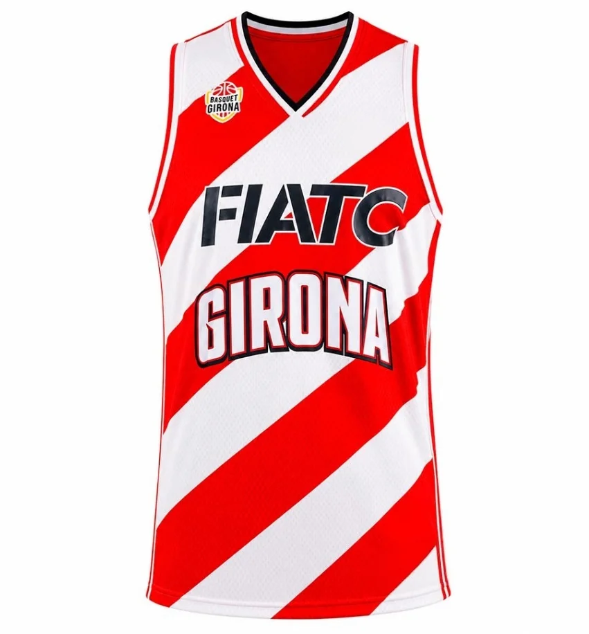 2026 New Hot Bàsquet Girona Basketball Suit, Quick Drying Breathable Sleeveless Shirt, Family Parent-child Outfit