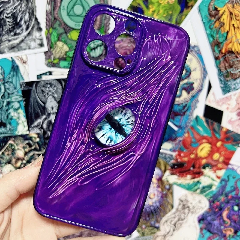 4169-original-3d-handmade-luminous-mobile-phone-case-bloody-cthulhu-eyes-horror-gothic-punk-art-mobile-phone-case-custom-gift