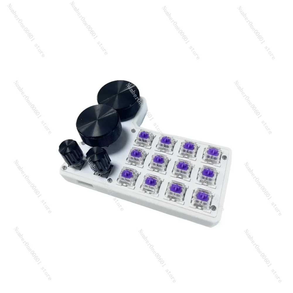 

Four-knob Mechanical Keyboard PAD Small Keyboard Custom-made Designer Keyboard Knobs support buttons for more than just rotation