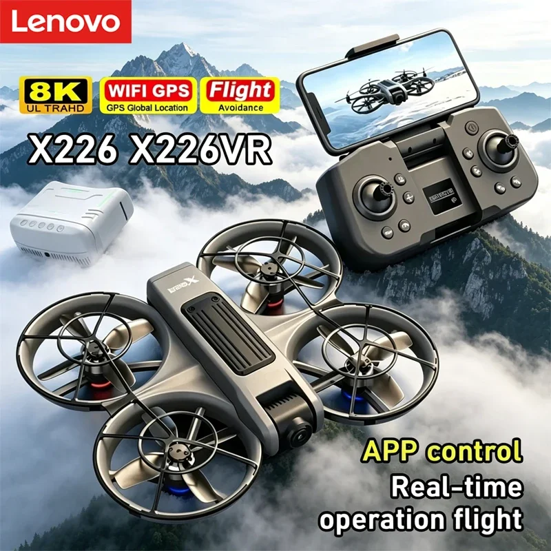 

Lenovo X226/X226VR 8K Drone Professional Remote Control Helicopter Plane RC Dron With Screen Quadcopter Toys Gift for Kids