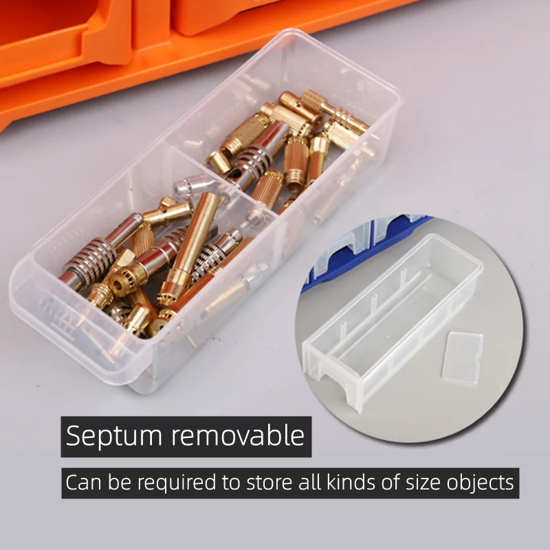 39 Multi-grid Drawer Storage Parts Box Wall-mounted Combination Component Toolbox Screw Cabinet Tool Box Plastic Tool Case