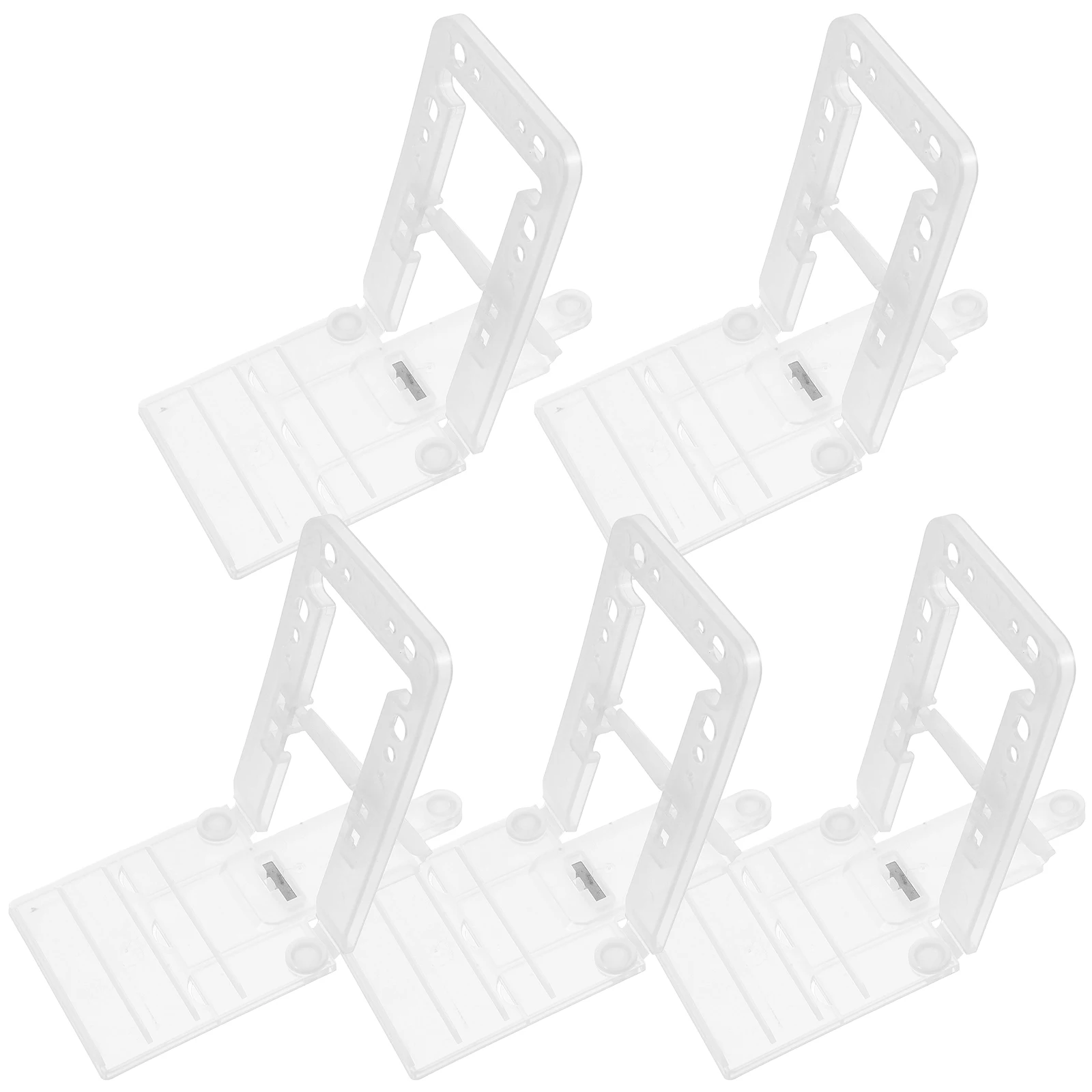 

5pcs Rack Support Bracket Display Shelf Vendors Stand Clear Shop Stands Crafts Cupcake Floating Compatible Antitip L