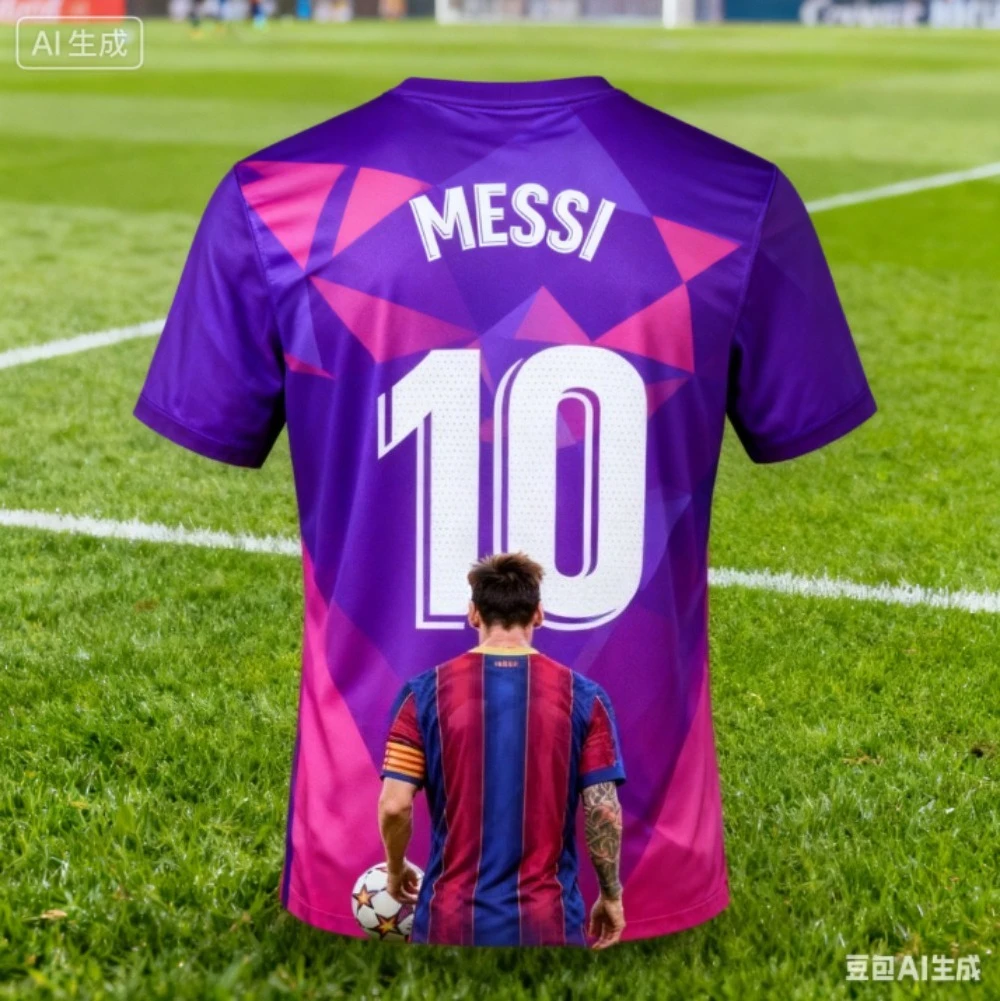 تي شيرت رجالي جديد مطبوع ثلاثي الأبعاد لعام 2025، لاعب كرة القدم رقم. 10 إنتاج عنصر الذكاء الاصطناعي الخلفي تصميم جديد نمط ملابس الرجال المتناثرة