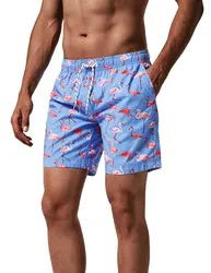 Maillot de bain flamant rose 3D pour homme, short de plage pour enfant, pantalon de sport, slip pour garçon