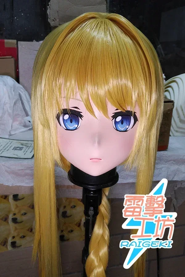 (RAIGEKI MAKS 76) Resina Lolita Crossdresser BAMBOLA BJD Cos Crossdress Testa Kigurumi Anime Alice Sintesi Trenta Maschere Cosplay
