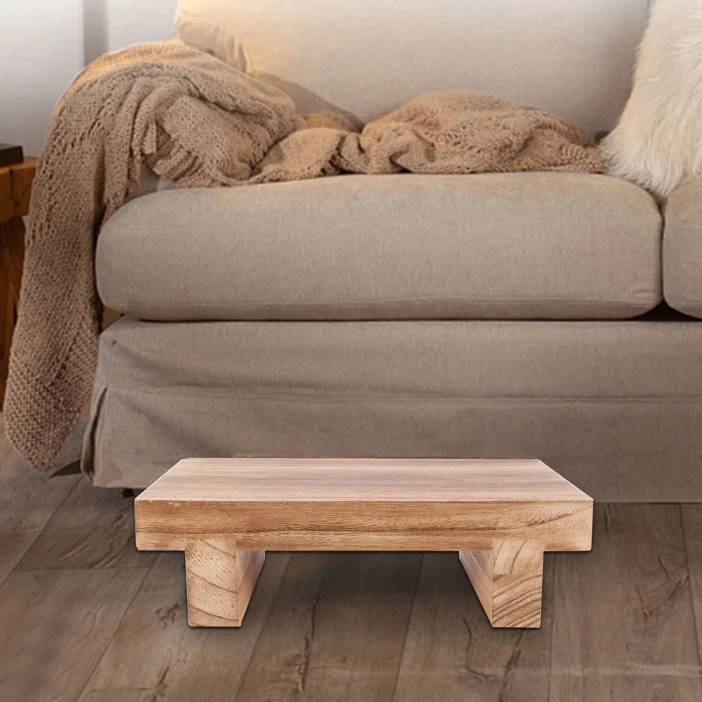 

Wooden Foot Stool Step Bench For Bathroom Kitchen Shoe Changing Home Furniture Office Footrest Bedside Adult