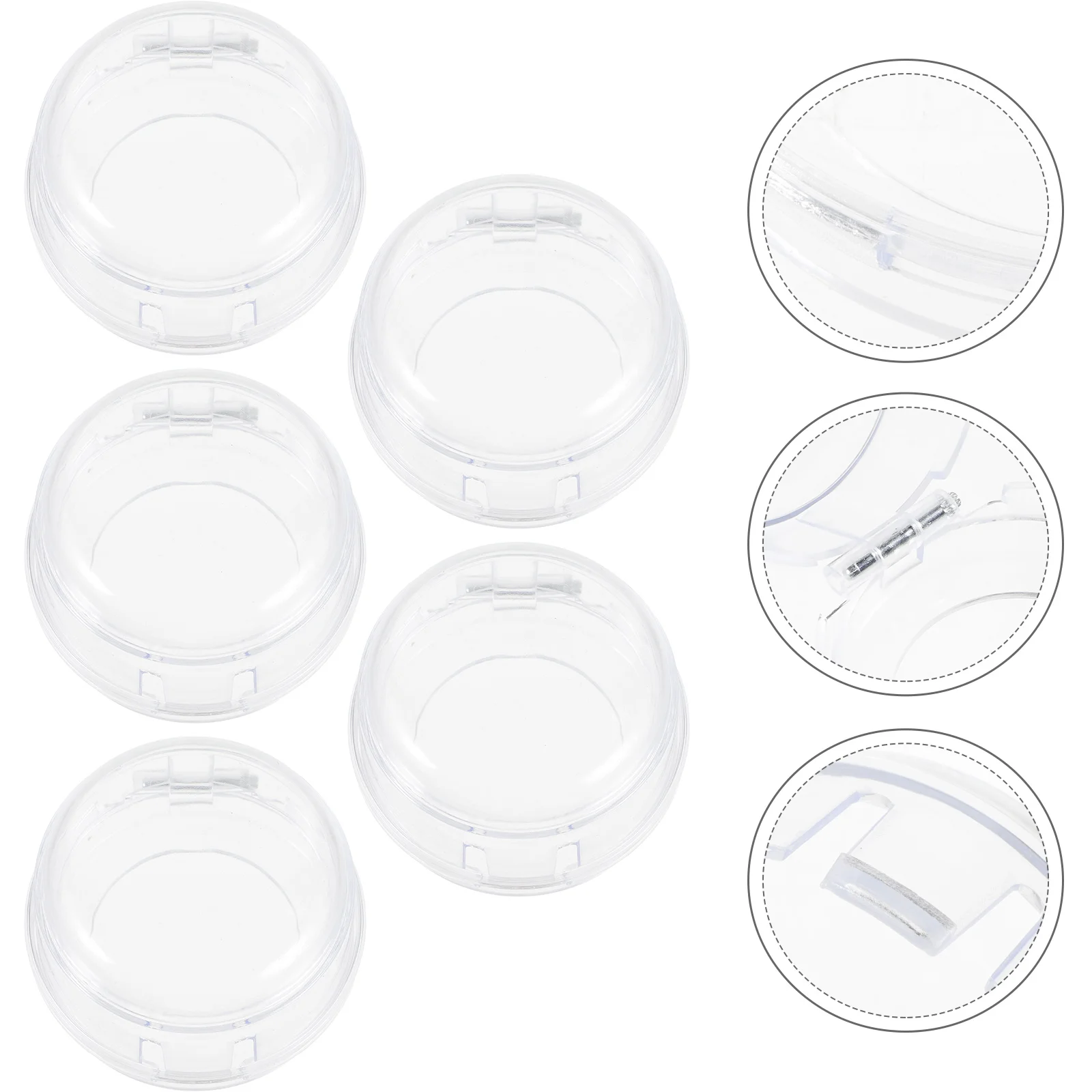 5 قطعة مقبض موقد غاز يغطي مقاومة للحرارة البلاستيك سلامة الطفل الحرس سهلة نظيفة كليب على فرن الموقد حامي موقد المقبض يغطي