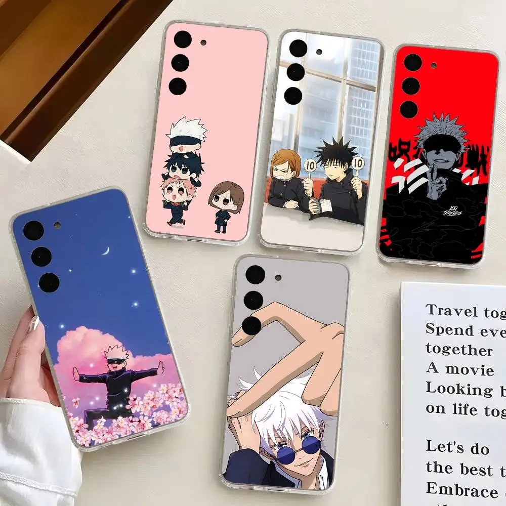 J-Jujutsu-Kaisen-S Anime For Samsung Galaxy A52 A12 A51 S21 Edge S22ULTRA S23 S20LITE Plus Ultra Transparent Cover