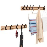 Nordic Fashion Style Bedroom Furniture Coat Rack Clothes Hanger Hooks Living Room Closet Bamboo Hat Racks Coat Hanger Wall Hook 5